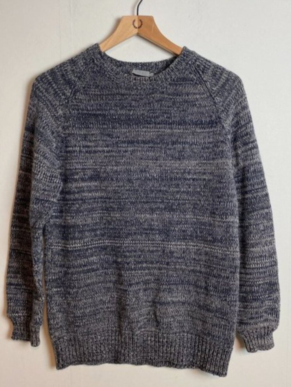 COS Marled Blue Crewneck Sweater